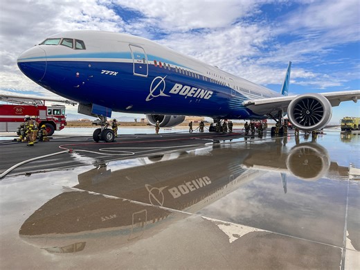 Boeing 777X passes 2,500°F rejected takeoff brake test