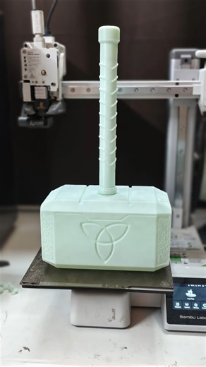 3d Printed mjolnir Thor'S hammer God of Thunder #3dprinting #3dprinter #3dprinted