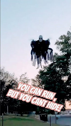 Flying ghost halloween prank #drone #halloween #scary #ghost #reaper #haunting #haunted