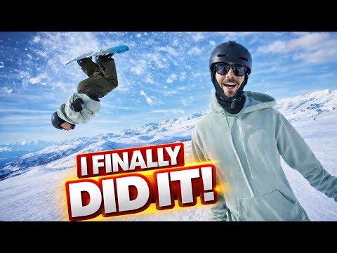 Trying My First Snowboard Backflip