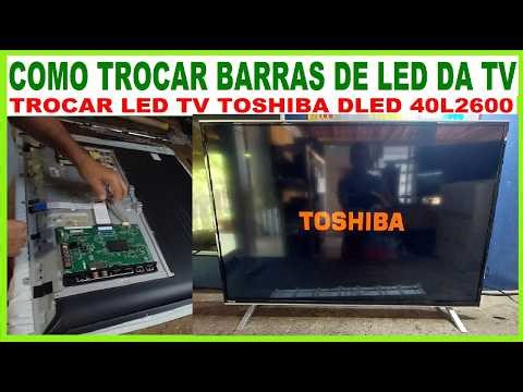 How to replace the LED strip kit on a Toshiba DLED 40L2600 TV - Simple and easy solution.