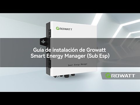 Guía de instalación de Growatt Smart Energy Manager (Sub Esp)