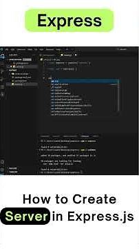 Express.js Server in 60 Seconds 🔥 (Beginner Tutorial) #shorts