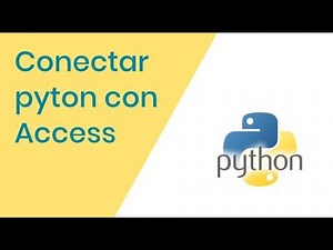 Conectar pyton con Access