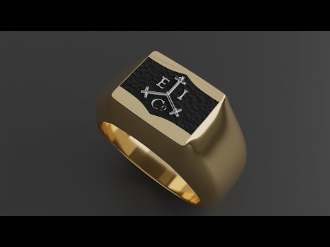 Blender 3.1, Gold Signet Ring [Tutorial]