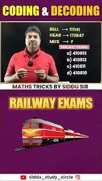 CODING & DECODING TRICKS || REASONING || SIDDU SIR || SSC || BANKING || RAILWAYS || MENTAL ABILITY