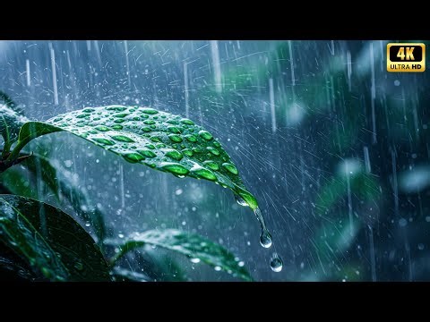 Rain on the Fern Fronds: The Intimate Green Whisper [4K] 🌿🌬️