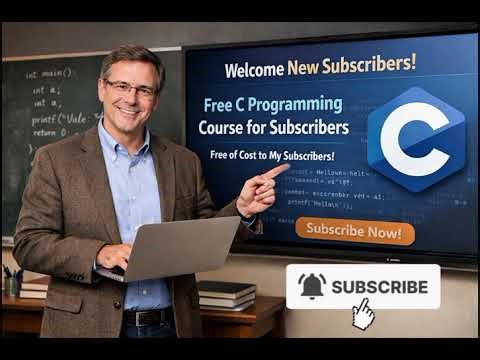 Subscribe Now 🚀 Free C Programming Course for New Subscribers!