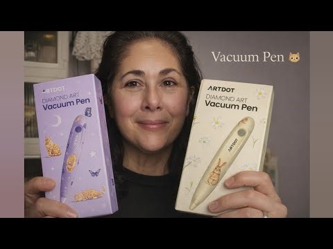 ✨ ArtDot Diamond Art Vacuum Pen 2.0 Cat Design| Whisper Quiet + Side-by-Side Comparison 🐱🐰 WIP&CHAT