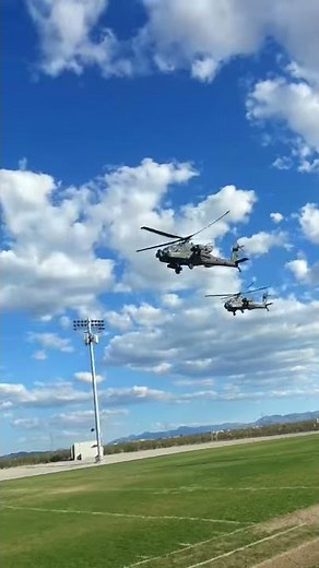 Low Level AH-64 Apache Flyby