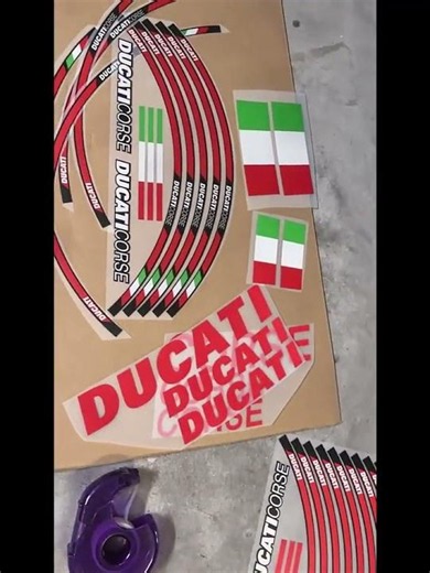 Ducati Monster SP Wheel Decal Kit Installed #ducati #automobile #ducati monster