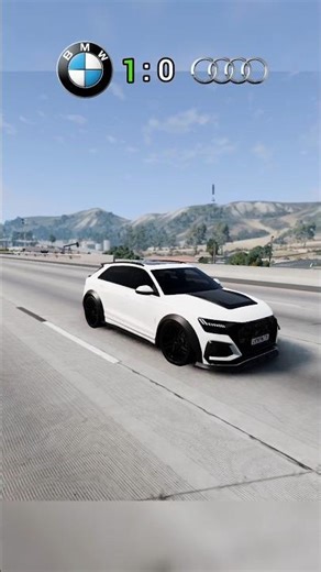 Which car Will Survive ! BMW vs Audi #beamngdrive #gta5