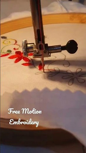 using normal sewing machine #freemotionembroidery #threadpainting #maldives