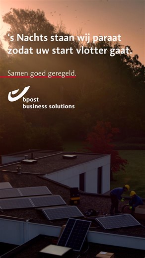 3.5K views | Met Night Delivery ligt alles klaar vóór de werkdag start. Zo verliest uw team geen onnodige tijd op de baan. | bpost | Facebook