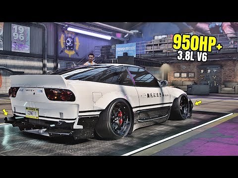 Need for Speed Heat Gameplay - 950HP NISSAN 180SX TYPE X ROCKET BUNNY Customization | Max Build 400+