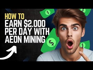 Cloud mining: how to earn $2,000 per day with Aeon Mining