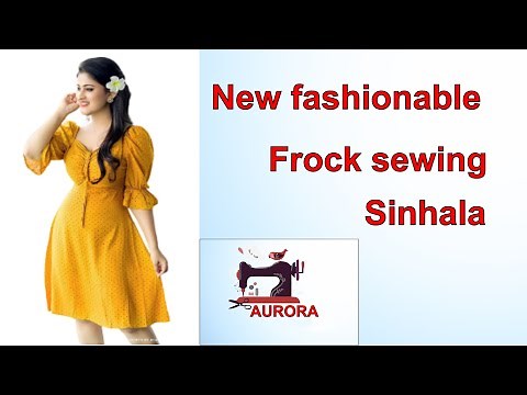 New casual frock sewing tutorial in Sinhala
