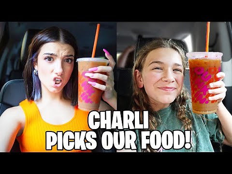 CHARLI D'AMELIO Controls What We EAT for 24 HOURS! | JKrew