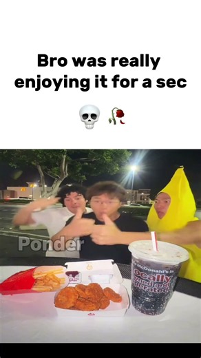 Bro was really enjoying it for a sec 💀🥀