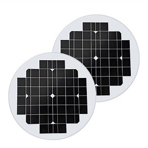 [Hot Item] Custom Round Glass Solar Panel 20W High Efficiency Mini Solar Cell Panel