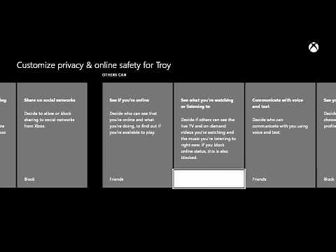 Xbox One: Set Child Privacy and Online Safety