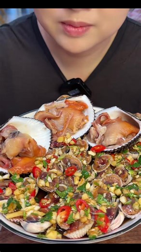 Ark shell blood clam Red clam sashimi blood clam combo #akagaisashimi #bloodclam #sashimiseafood