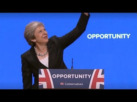 Watch: Theresa May grooves to ABBA's 'Dancing Queen' at Tory Conference