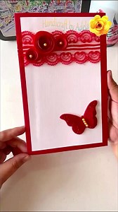 163K views · 6.3K reactions | Red Butterfly Invitation Card Idea #diy #cards #invitationcard #redbutterfly #butterfly #carddesign #weddinginvitations #cardideas #paperflowers #weddingcard | Adela E | Facebook