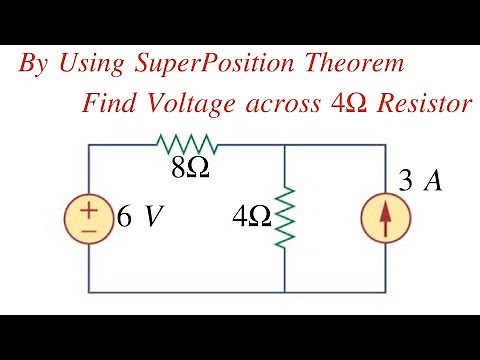Find voltage drop Across a Resistor || By Using Superposition Theorem || Circuit Analysis