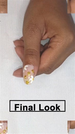 Easy Flower Nail Art 🌼✨ #shorts