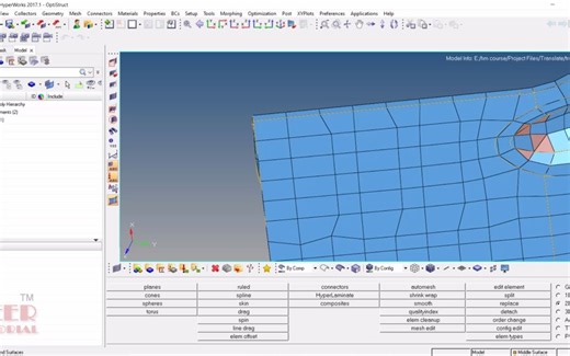 36 - hypermesh 移动节点（Translate Nodes）