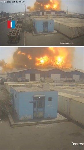 22K views · 971 reactions | Documentation: New footage showing the blast wave that followed the explosion at the Iranian port of Shahid Rajaee. | Eretz Yisrael | Facebook