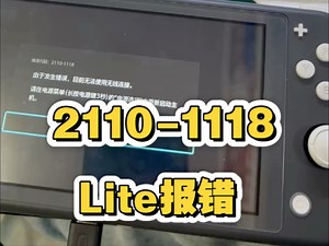switchLite报错2110-1118