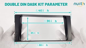 NuIth Double DIN Radio Dash Kit Fits for 2003-2007 Toyota 4Runner Limited Without Navigation, Only Fits 4 Runner Limited w/ JBL System Factory Head Unit