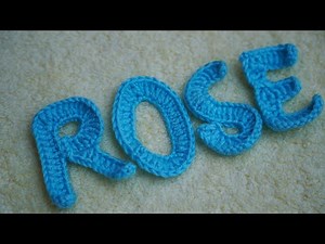 How To Crochet an English Alphabet, Crochet letter R