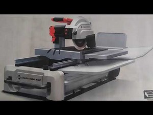 My Diamondback 10 inch Wet Tile Saw New Purchase, Specs and Review