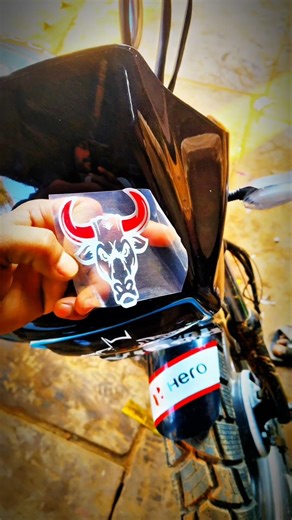 🖤 Splendor Bike Full Modified | Visor + Bull Sticker | Killer Look 😈