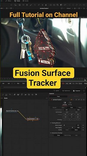 Fusion Studio 20 Surface Tracker for Stabilization #vfxtutorials