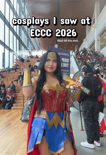 I love seeing all the fun cosplays 😄❤️@ECCC #eccc2026 #seattletiktok #wonderwomancosplay #cosplayer #animetiktok