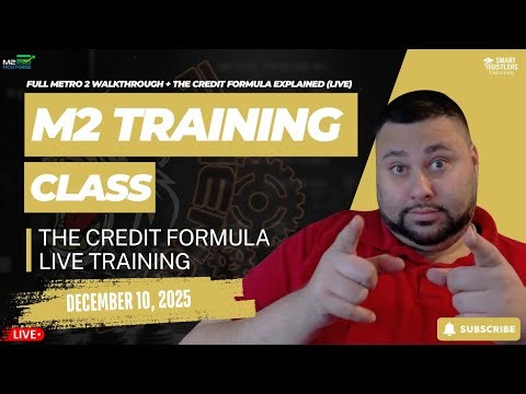Master The Credit Formula in 60 Minutes | M2 Software Masterclass (LIVE) | December 10, 2025