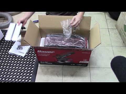 Bauer 4x36" bench belt sander unboxing & review