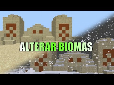 ALTERAR BIOMAS EN MINECRAFT PE 🌲→❄️