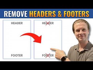 How To Remove Header and Footer in Word (And First Page Only)
