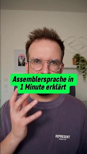 Assemblersprache in einer Minute erklärt 🧑‍💻 #programmierenlernen #programmieren #assembler