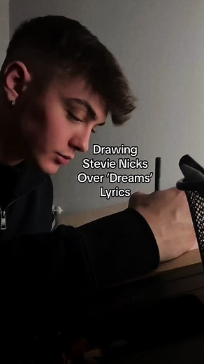 Stevie Nicks 'Dreams' Lyrics Drawing Art