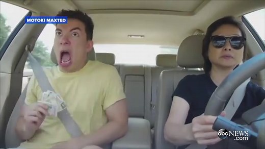 Teen Slays Epic Lip Syncing in the Car Next to His Unamused Mom