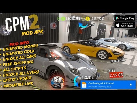 Car Parking Multiplayer 2 Mod Apk v1.2.3.2 Update 2026 ! Unlimited Money & Unlock All CPM 2 mod menu