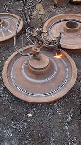 5.2M views · 19K reactions | Witness the powerful process of cutting Train Tyres using gas welding! This industrial method requires precision and skill. Watch the full video to see how it’s done and subscribe to A2Z SKILLS for more incredible factory videos #TrainTyre #GasWelding #FactoryProcess #HeavyMachinery #A2ZSkills #IndustrialVideo #MetalCutting #WeldingSkills | A2Z Skills | Facebook