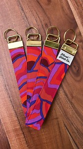 Fabric Wristlet Keychain - Gold Hardware - Etsy