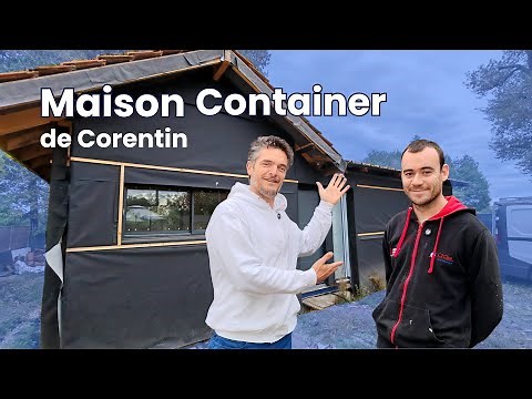 Corentin construit sa maison en containers maritimes
